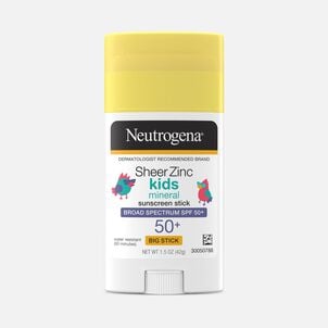 Neutrogena Sheer Zinc Kids Mineral Sunscreen Stick, SPF 50+, 1.5 oz.