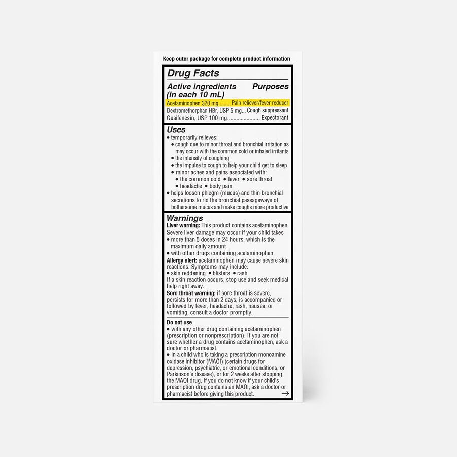 Genexa Children's Multi-Symptom Cold Relief, , large image number 2