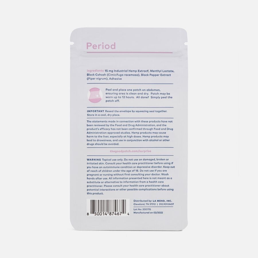 The Good Patch® Period - Wellness Patch, 4 ct., , large image number 1