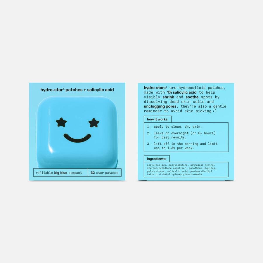 Starface Hydro-Star Blue Pimple Patches + Salicylic Acid & Big Blue Compact, 32 ct., , large image number 1