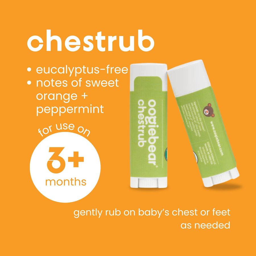 Oogiebear Organic Mini Nosebalm and Chestrub, , large image number 2