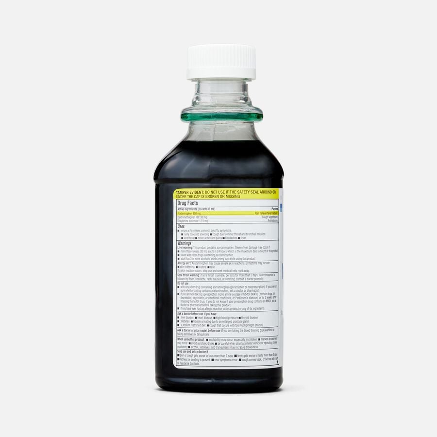 Caring Mill™ Night Time Cold & Flu Relief, Original Menthol Flavor, 12 fl oz., , large image number 1