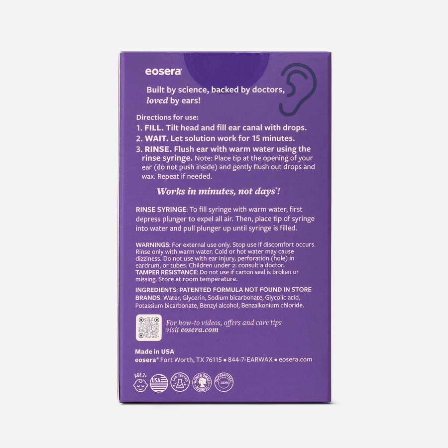 eosera&reg; EAR WAX MD&reg; Kit, 0.25 fl. oz. ea., 5 ct., , large image number 1