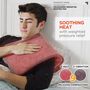 Sharper Image® Calming Heat Massaging Weighted Heating Pad, 6 Settings - 3 Heat, 3 Massage, 12” x 24”, 4 lbs, , large image number 1