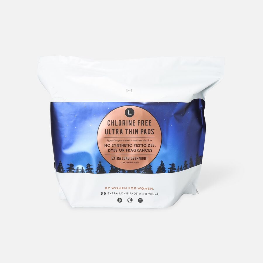 L. Chlorine Free Ultra Thin Pads, Organic Cotton, , large image number 2