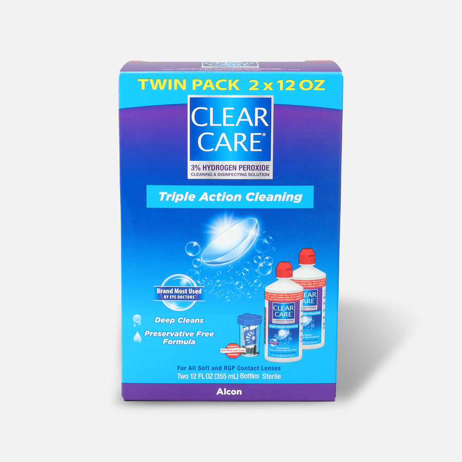 Clear Care No Rub Cleaning & Disinfecting Solution Value Pack, 24 fl oz., , large image number 0