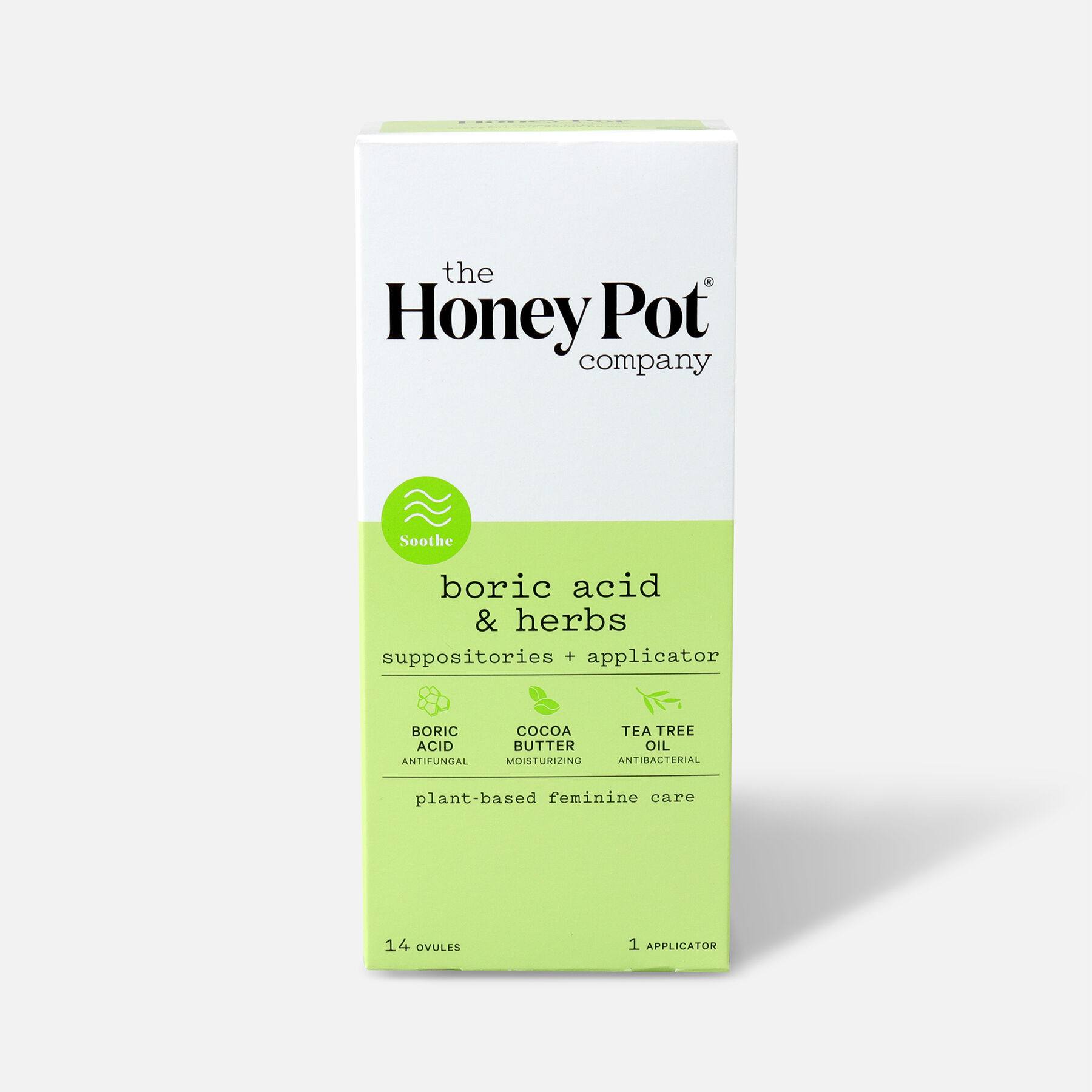 The Honey Pot Boric Acid & Herbs 7 Day Suppositories, 14ct