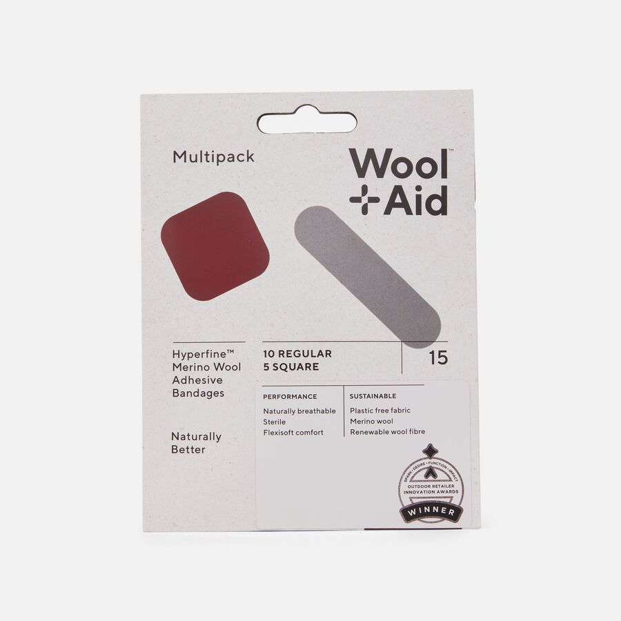 WoolAid Merino Wool Adhesive Bandages, Multipack, 15 ct., , large image number 0