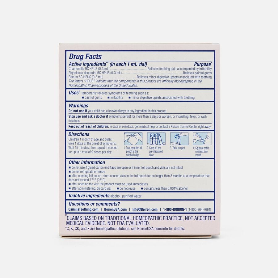Camilia Liquid Dose Teething Relief, 30 ct., , large image number 1