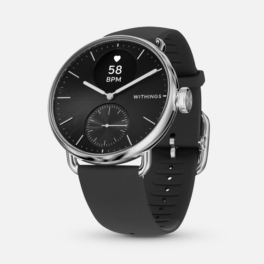 Withings ScanWatch 2 Smart Wearable Health Tracker, Black, 38mm, , large image number 0