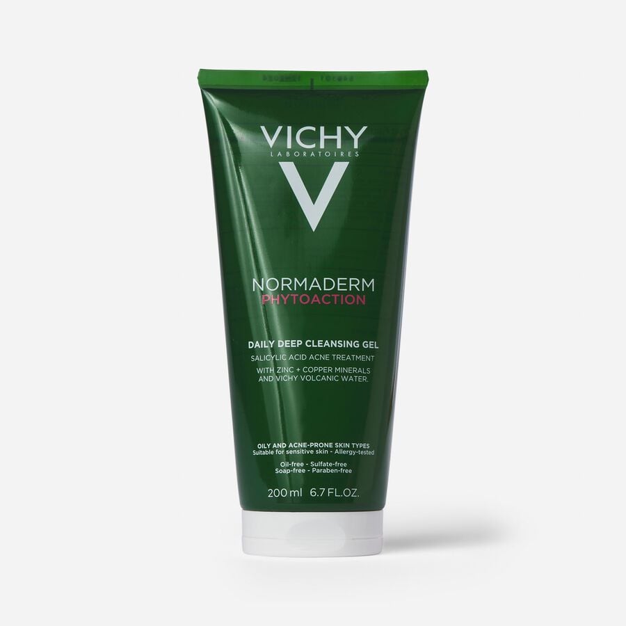 Vichy Normaderm PhytoAction Daily Deep Cleansing Gel with Salicylic Acid, , large image number 0