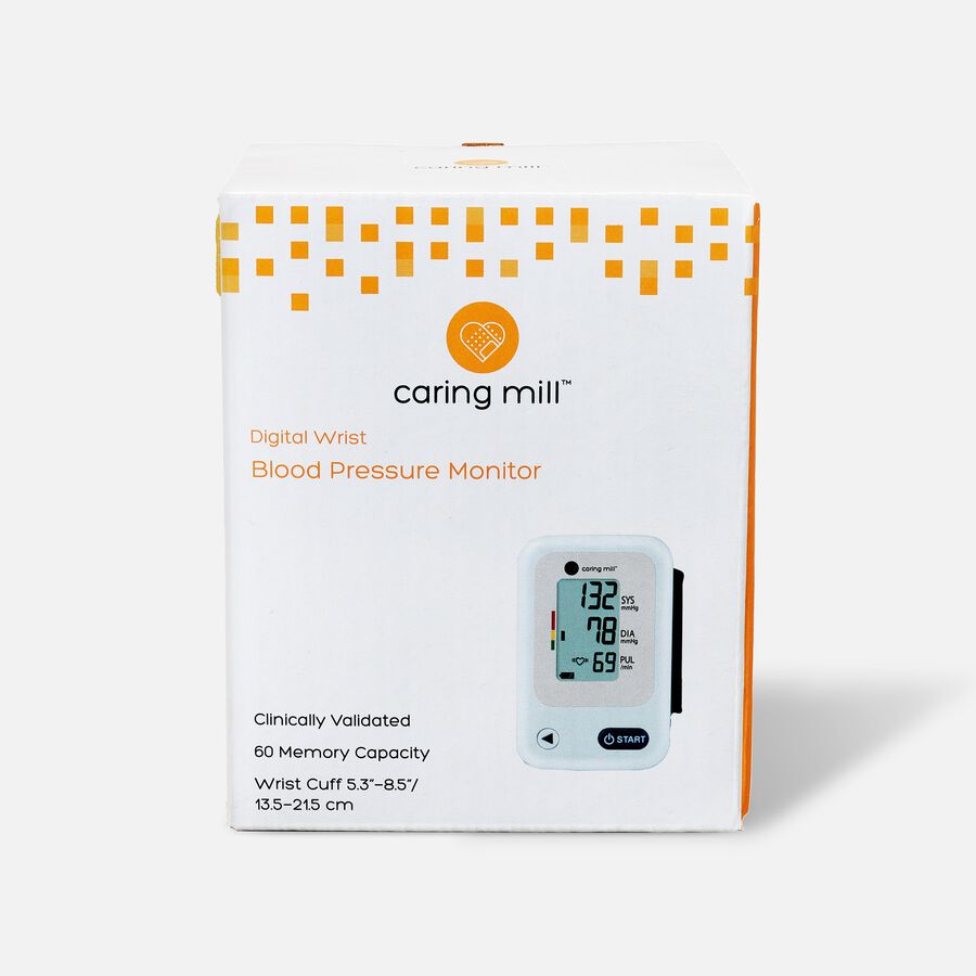 Caring Mill® Digital Wrist Blood Pressure Monitor, , large image number 0