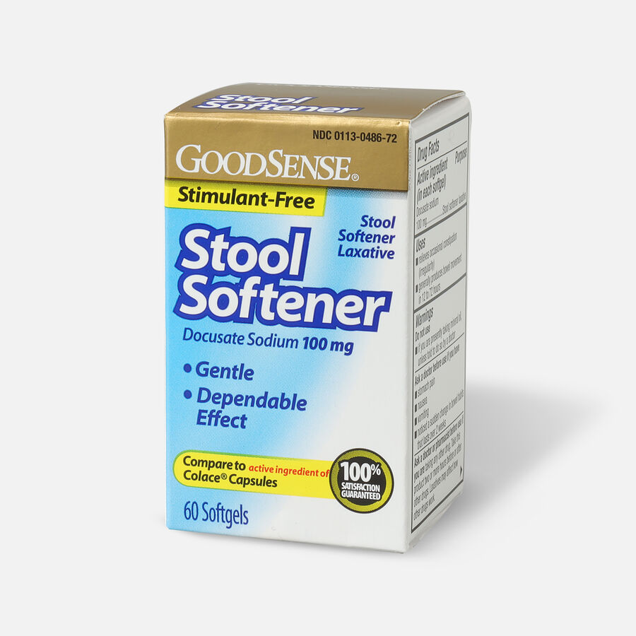 GoodSense® Stool Softener 100 mg Stimulant Free Softgels, 60 ct