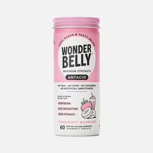 Wonderbelly Antacids, Strawberry Milkshake, 60 ct