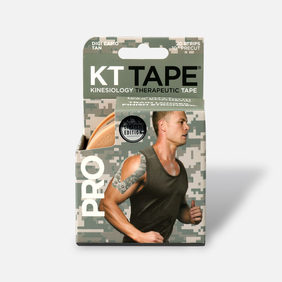 KT Tape Pro Tan Digi Camo, 20 2" x 10" strips, Tan Digi Camo, large image number 0