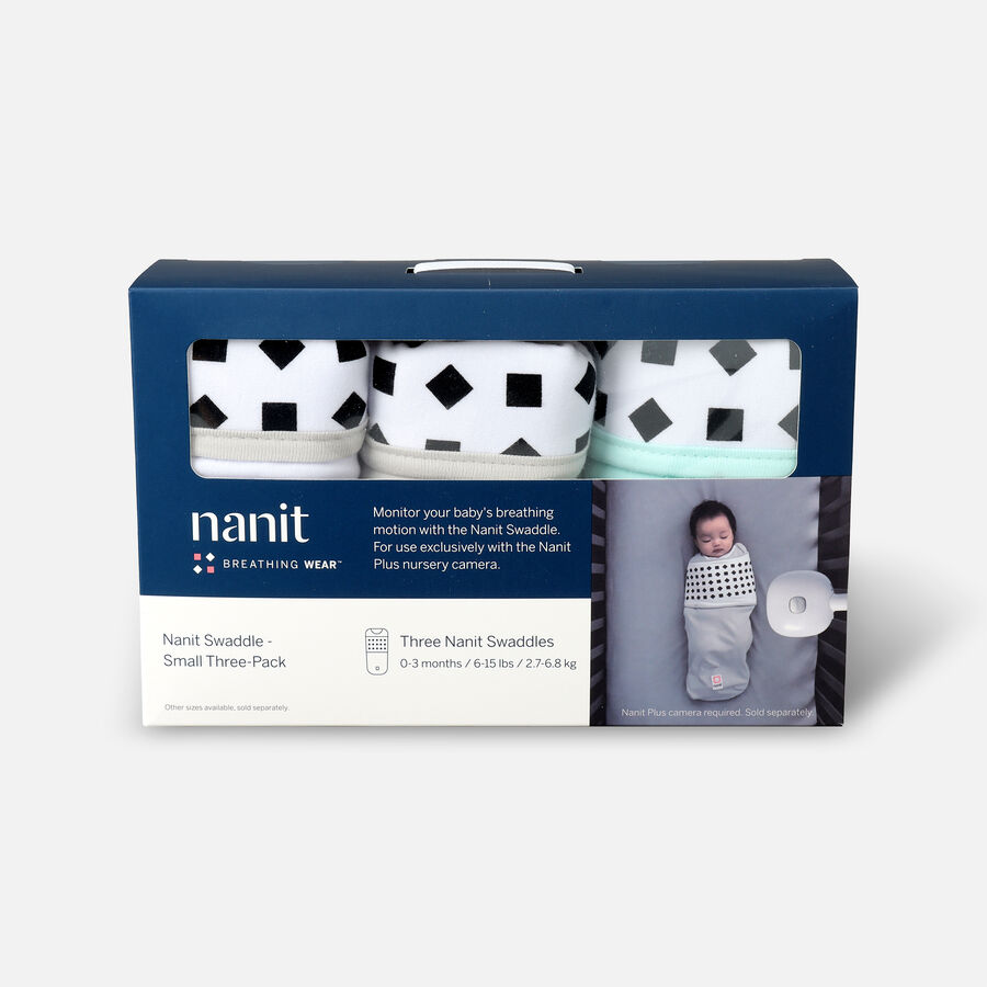 Nanit Breathing Wear Swaddle, 3-Pack, Size Small, , large image number 0