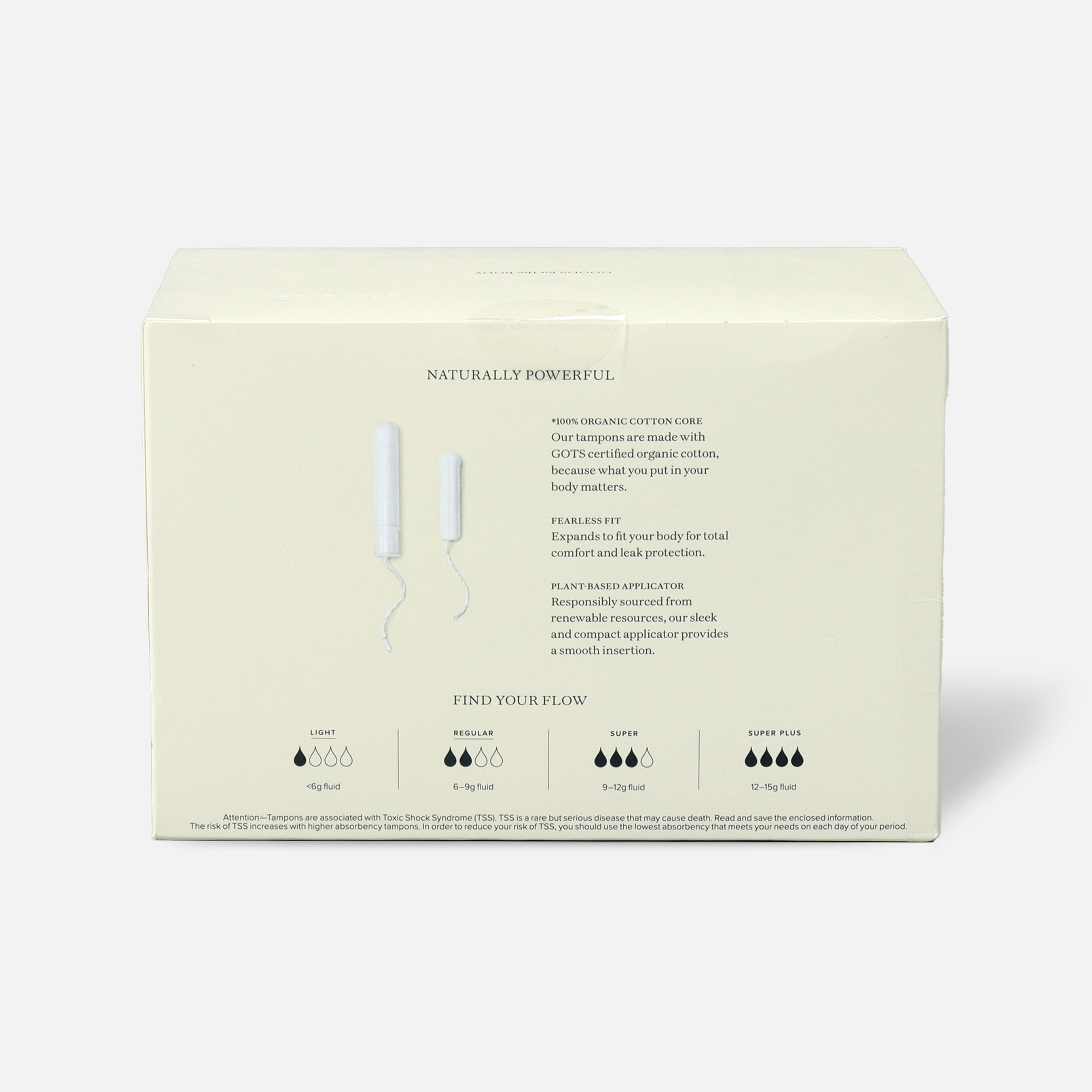 Cora Organic Cotton Applicator Tampons, Light/Regular, 32ct