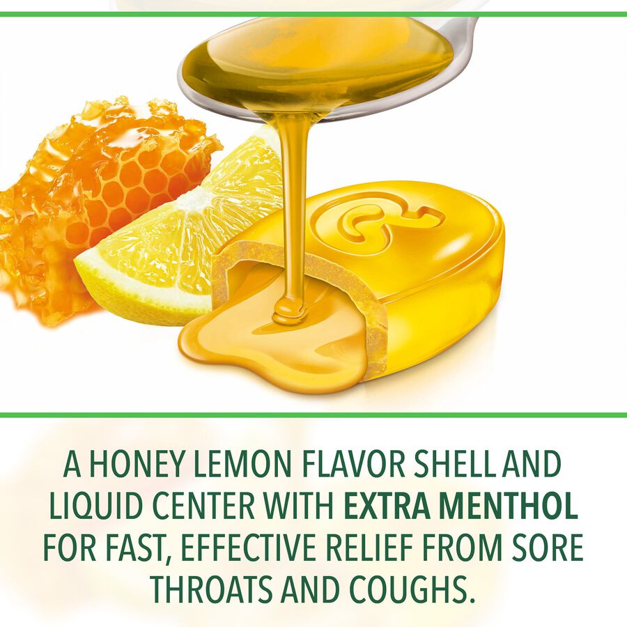 Ricola Max Throat Care Dual Action Cough Drops, Honey Lemon, 34 ct., , large image number 2