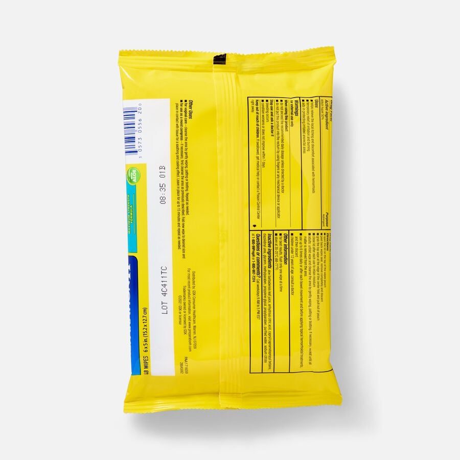 Preparation H Maximum Strength Hemorrhoid Flushable Wipes with Witch Hazel, 48 ct., , large image number 1