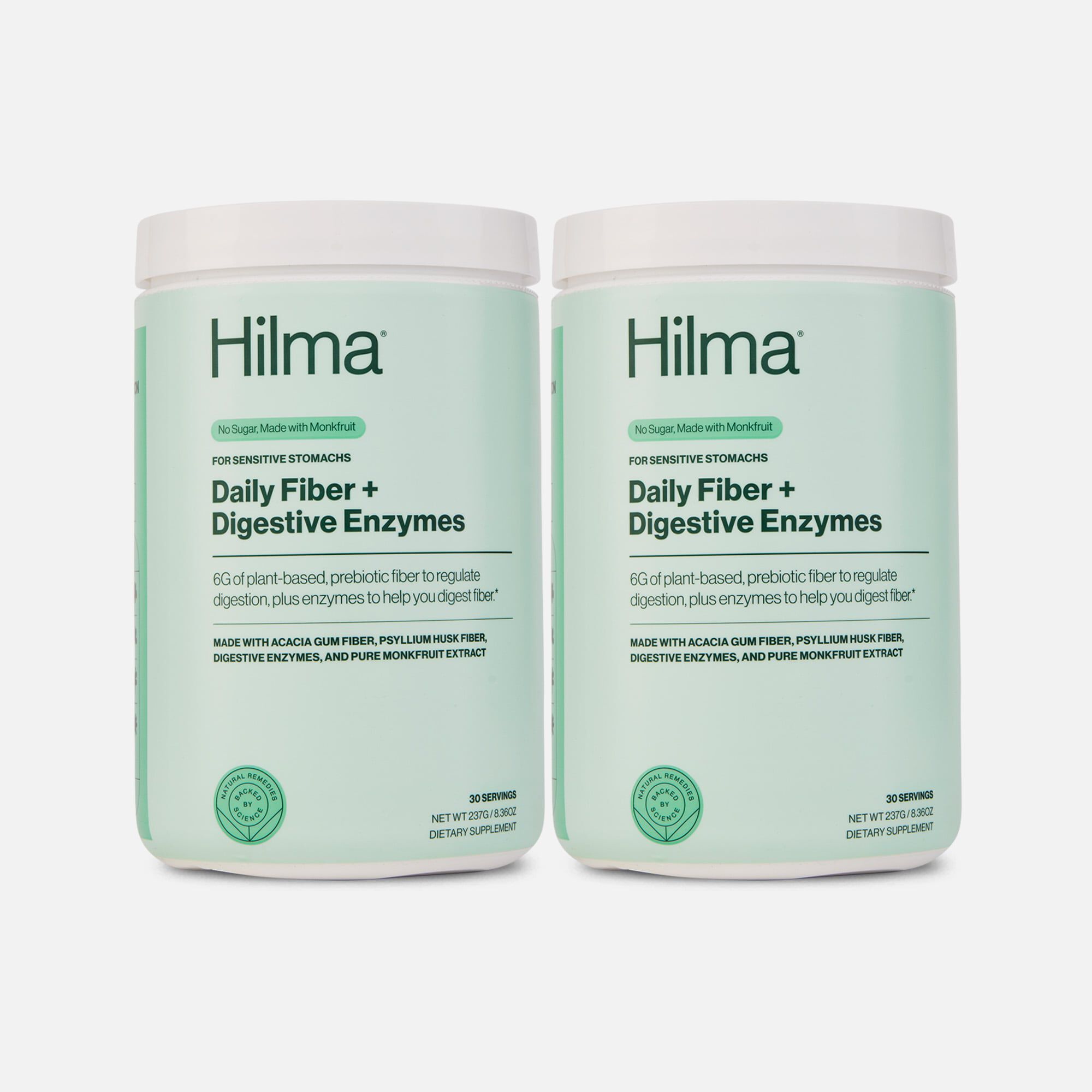 Hilma Daily Fiber Supplement + Digestive Enzymes, 10 oz., 30