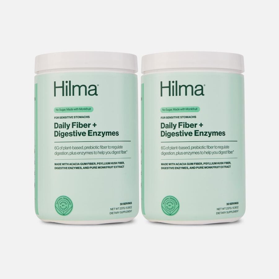 Hilma Daily Fiber Supplement + Digestive Enzymes, 10 oz., 30 servings (2-Pack), , large image number 0