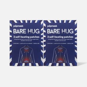 POPMASK Bare Hug Self-Heating Patches, 3 ct. (2-Pack)