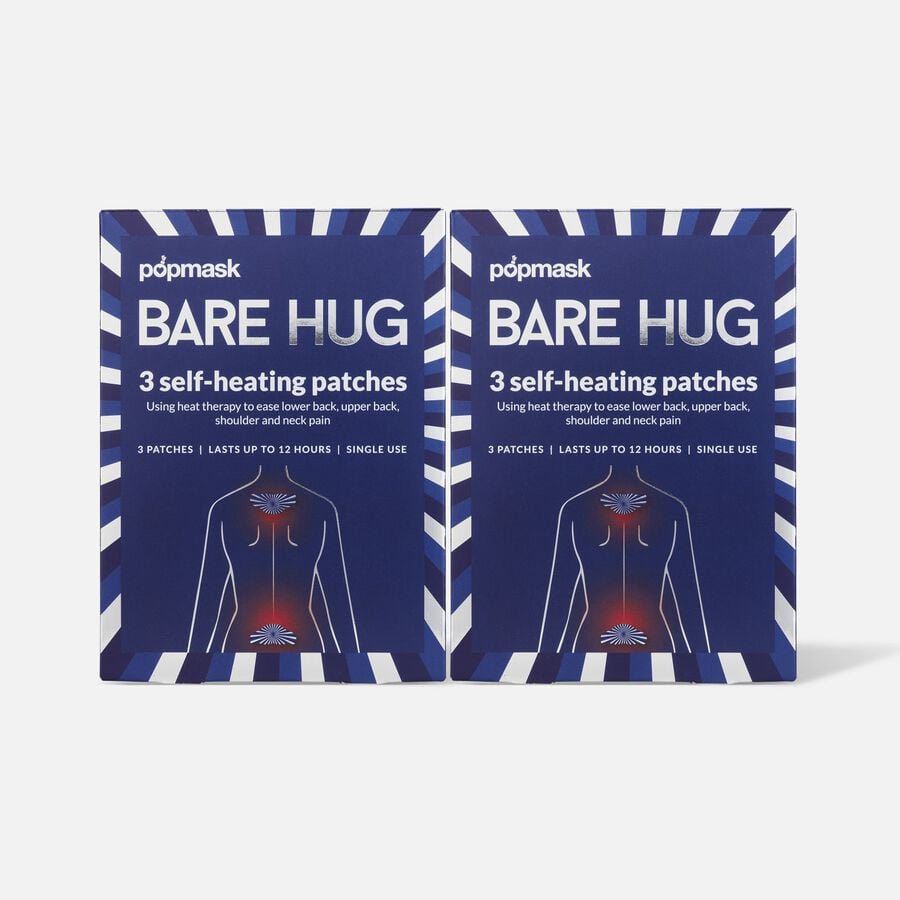 POPMASK Bare Hug Self-Heating Patches, 3 ct. (2-Pack), , large image number 0