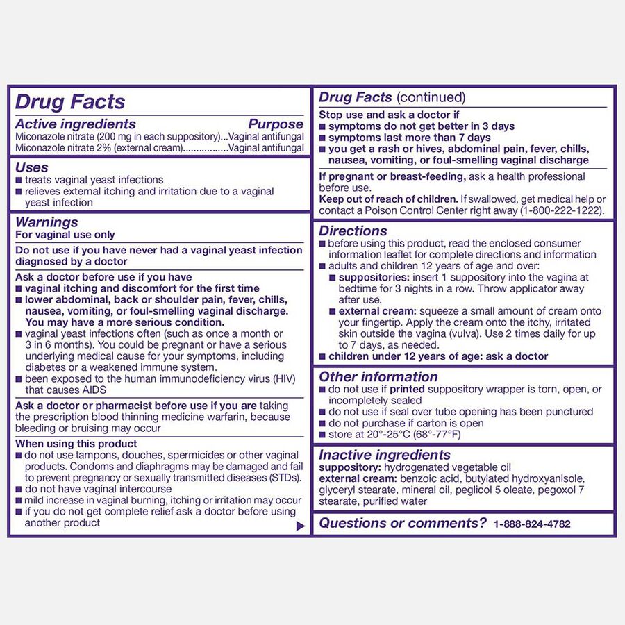 Vagistat 3-Day Vaginal Antifungal Treatment, , large image number 1