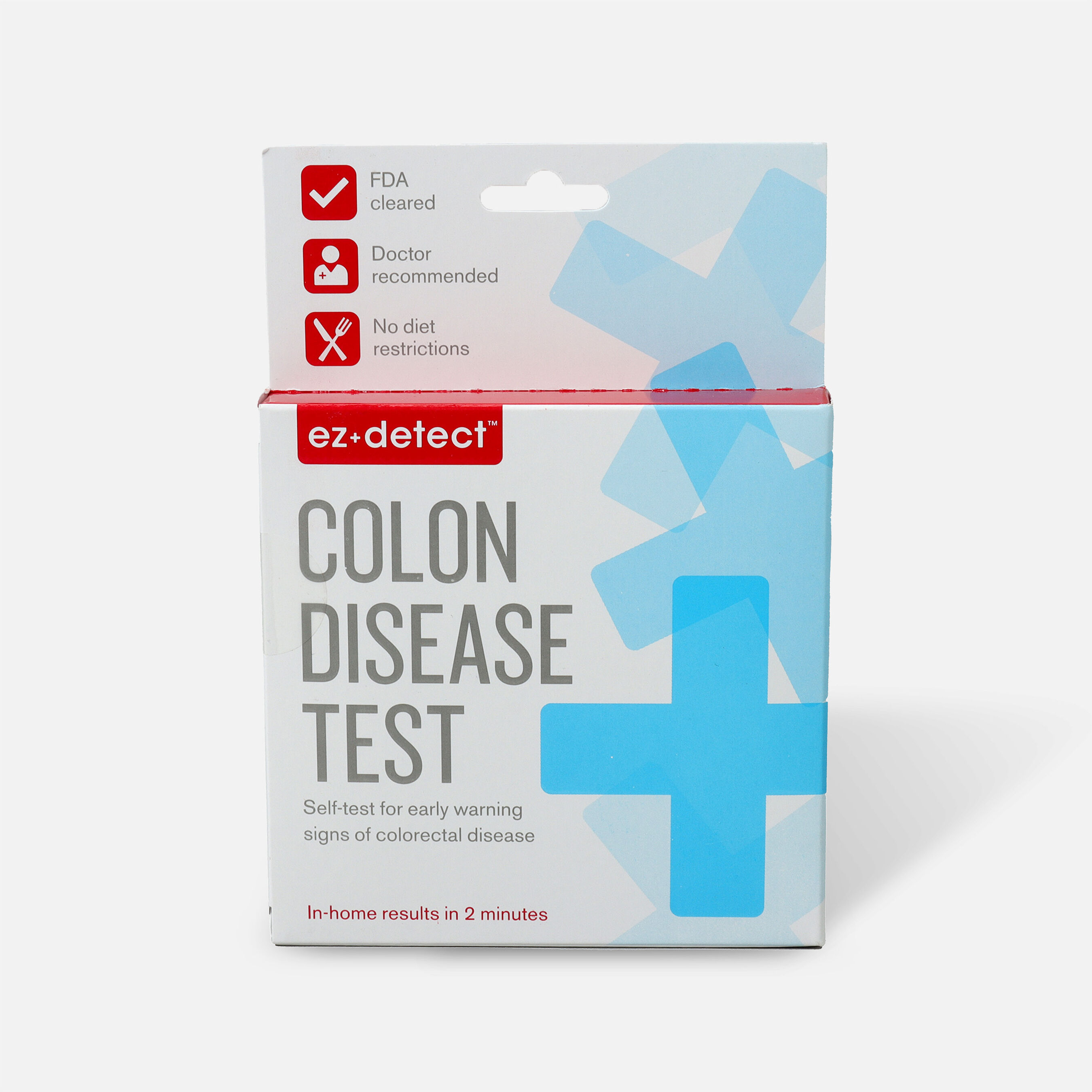 EZ DETECT Home Test for Early Warning Signs of Colorectal Disease, 1 ea
