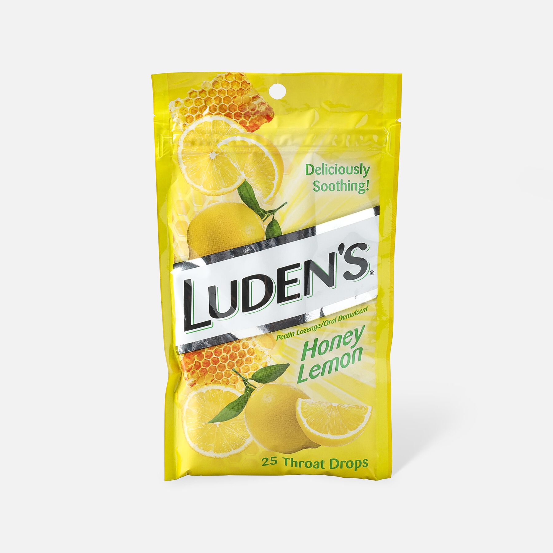 Luden's Honey Lemon Throat Drops, 25 ct.