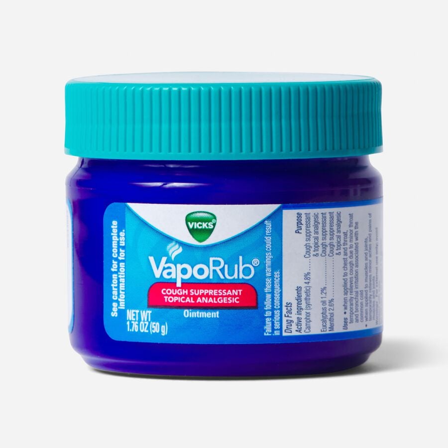 Vicks VapoRub Cough Suppressant Topical Analgesic, 1.76 oz., , large image number 0