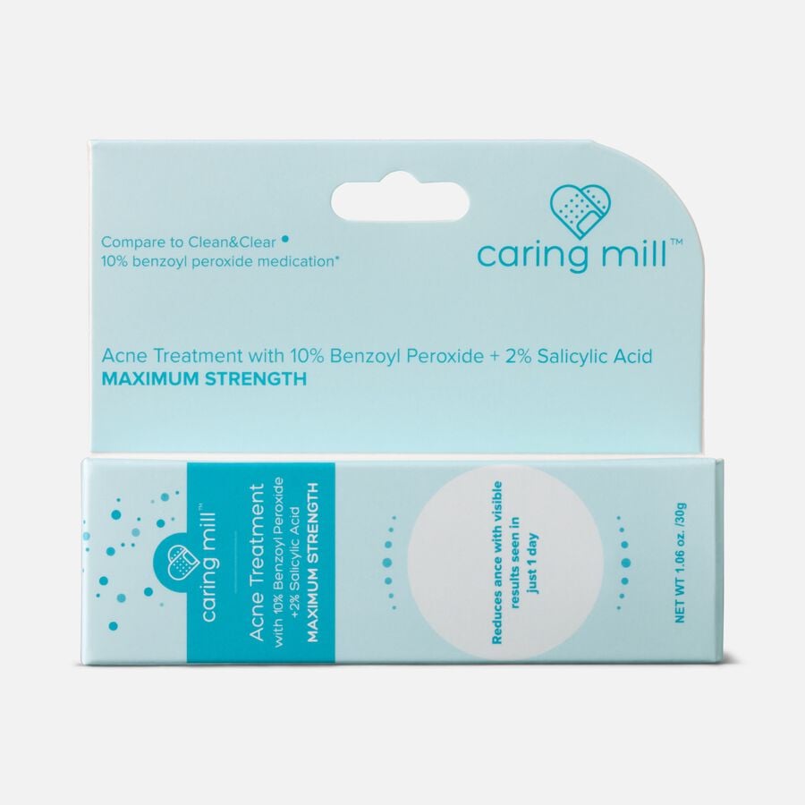 Caring Mill&trade; Acne Treatment, 10% Benzoyl Peroxide + 2% Salicylic Acid, 1.06 oz, , large image number 2
