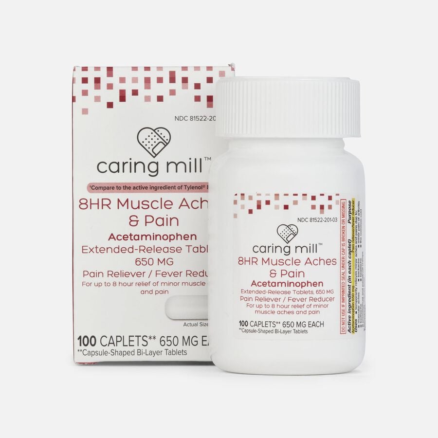 Caring Mill 8 HR Muscle Aches & Pain Tablets, 100 ct., , large image number 0