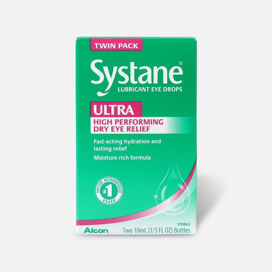 HSA Eligible Systane Ultra Lubricating Eye Drops, 10 mL, Twin Pack