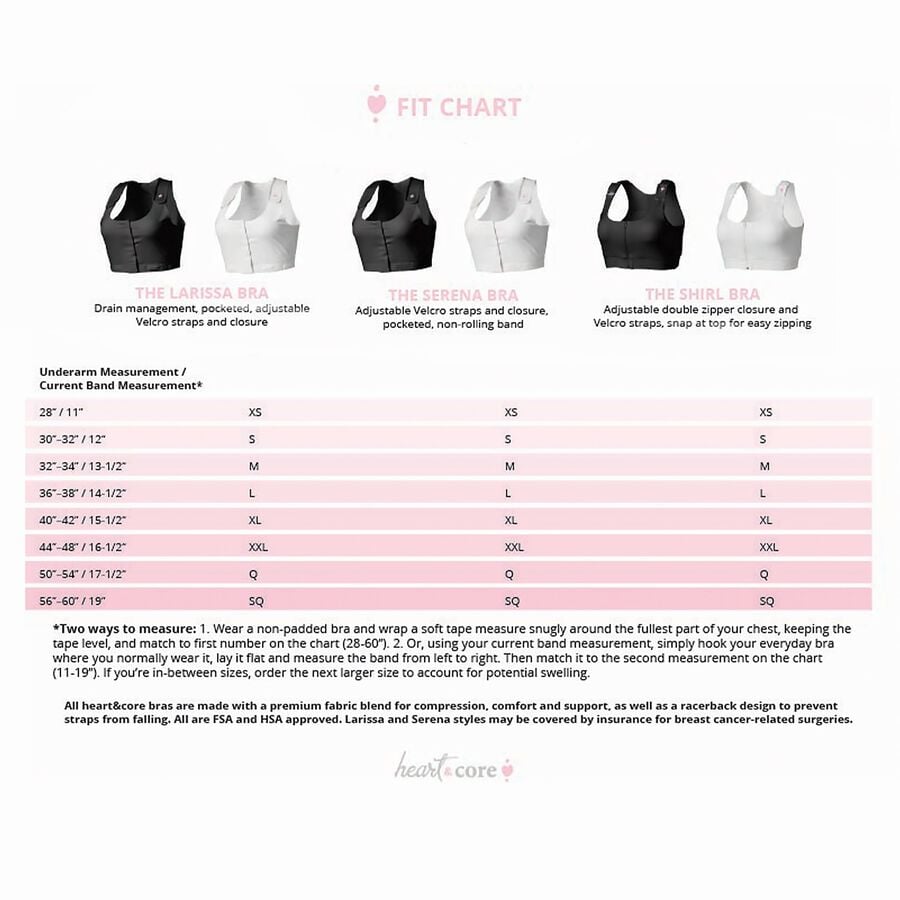 heart&core Shirl Post-Surgical Bra, Black, , large image number 7