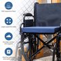 DMI Foam Seat Cushion for Wheelchair or Chair, Navy, , large image number 1