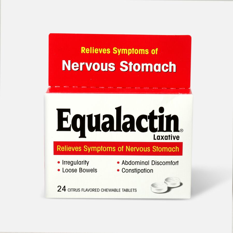 Equalactin Laxative for Nervous Stomach, Citrus Flavored Chewable Tablets, , large image number 0