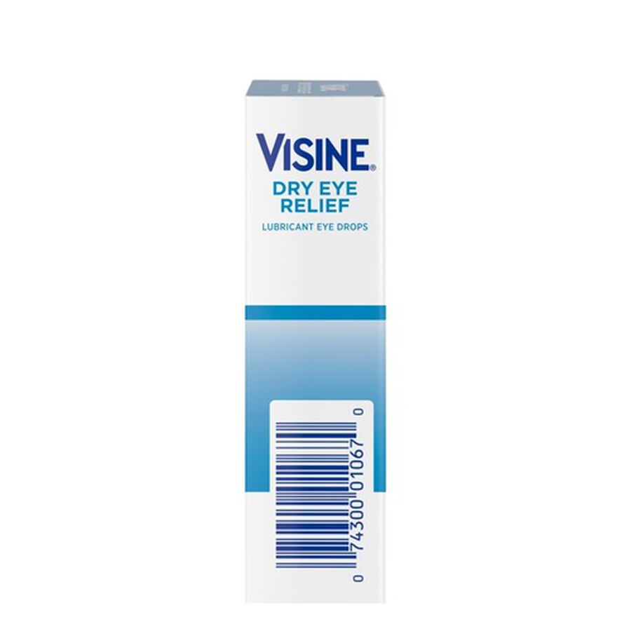 Visine Dry Eye Relief Lubricating Eye Drops for Dry Eyes, 0.5 fl oz., , large image number 6
