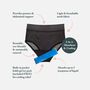 Mommy Matters HEAL 2-in-1 Postpartum Panty in Black, Size Large, , large image number 1