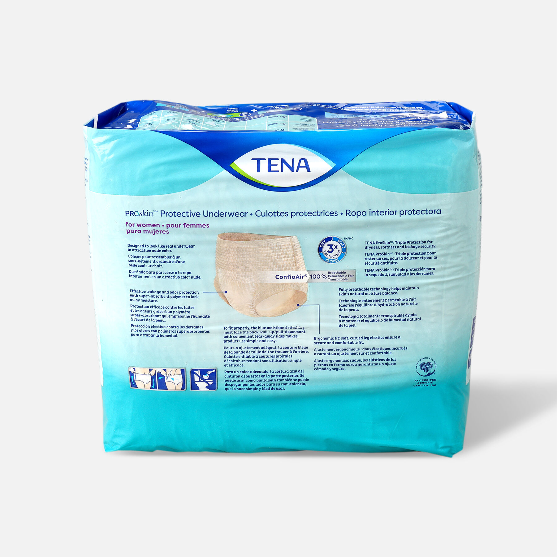 Tena Proskin™ Protective Incontinence Underwear For Women Maximum Absorbency Large 18 Count