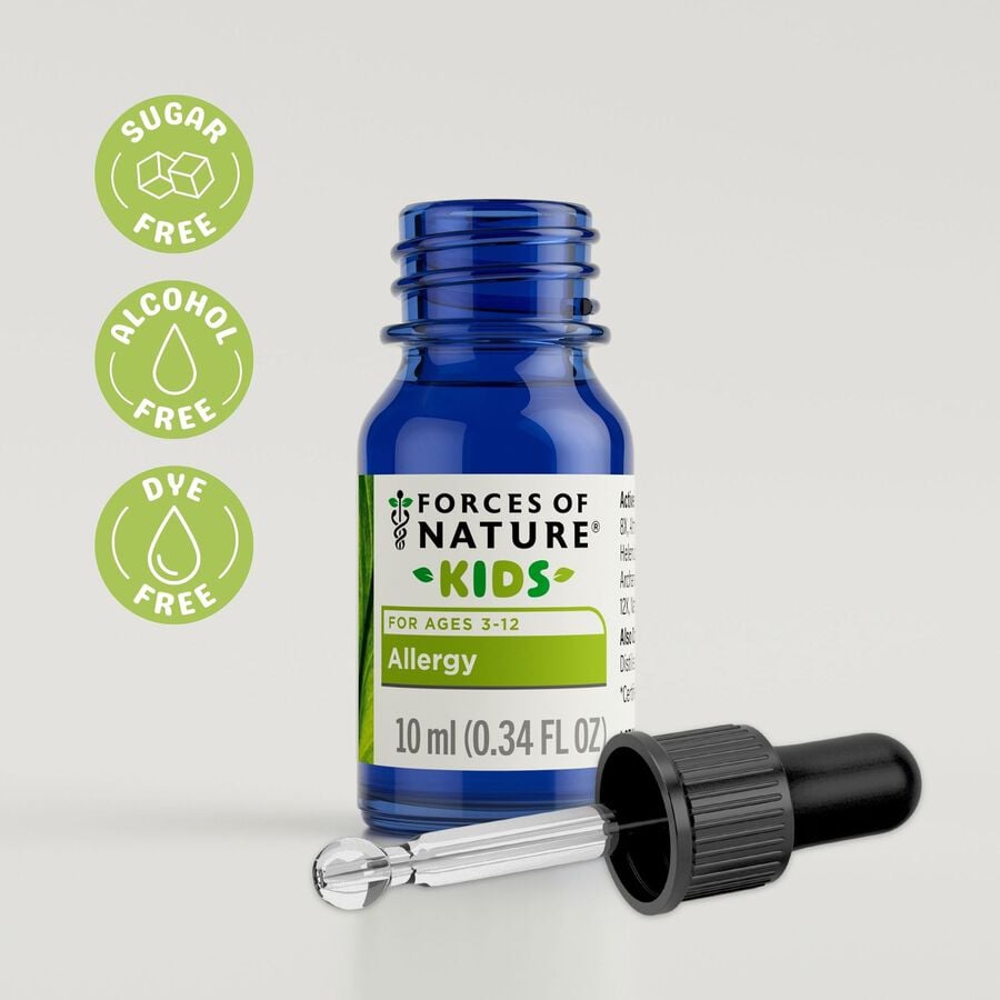 Forces of Nature Allergy Relief for Kids Sublingual Drops, Orange, 10ml, , large image number 3