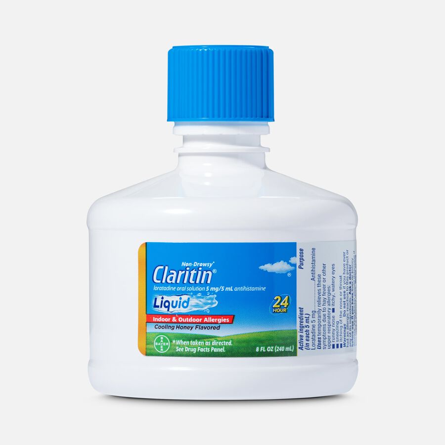 Claritin Liquid Allergy Medicine for Adults, Cooling Honey, 8 fl. oz., , large image number 2