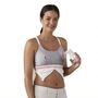 Clip and Pump Hands-Free Nursing Bra Accessory, Dove Heather, , large image number 6