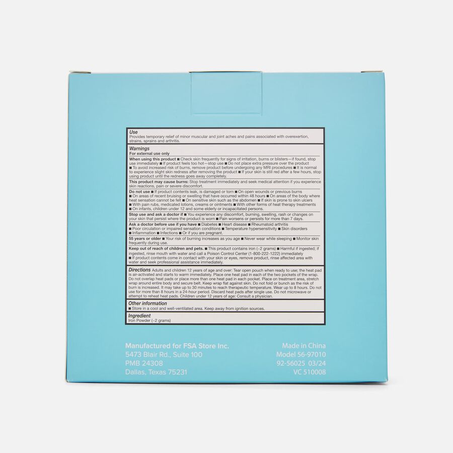Caring Mill™ Air-Activated Back Heat Wrap, 10 Treatments, , large image number 2