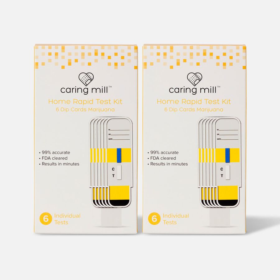 Caring Mill™ THC Marijuana Home Rapid Tests, 6 ct. (2-Pack), , large image number 0