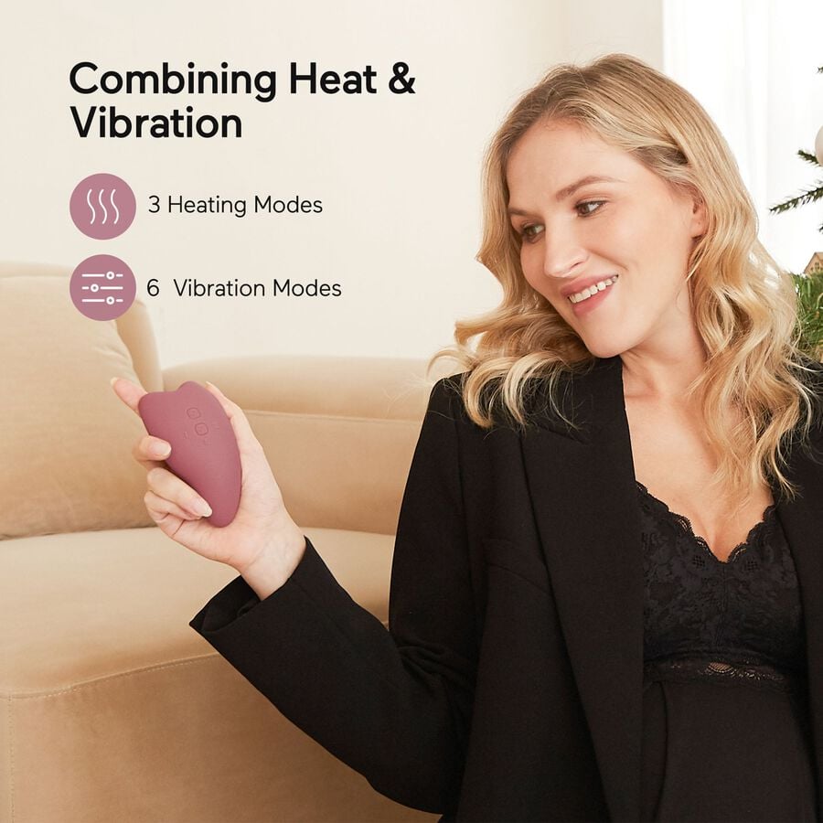 Momcozy Double 2-in-1 Warming Vibration Lactation Massager, , large image number 2