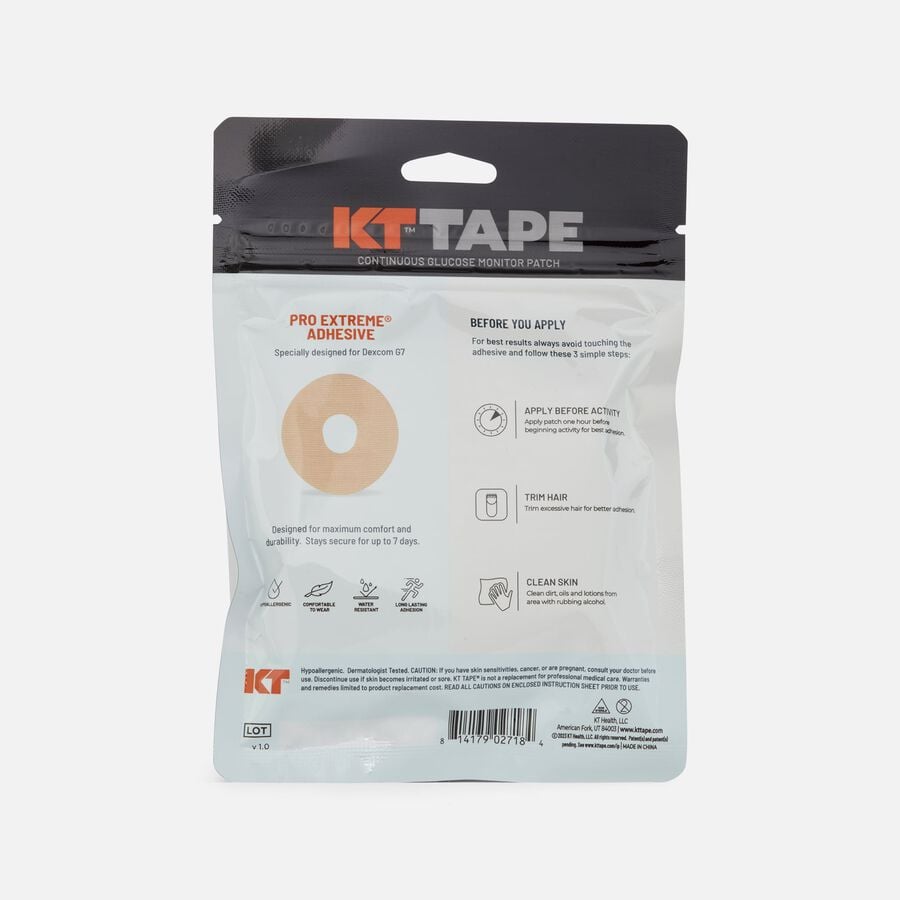 KT Tape CGM Dexcom G7 Patches, 20 ct., , large image number 1