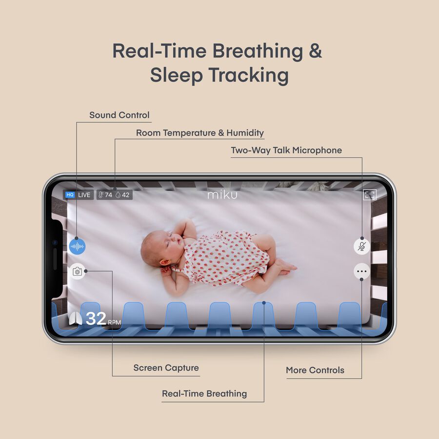 Miku Pro Smart Baby Monitor, , large image number 2