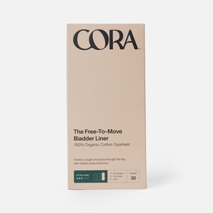 Cora Organic Bladder Extra-Long Liners, 30 ct.