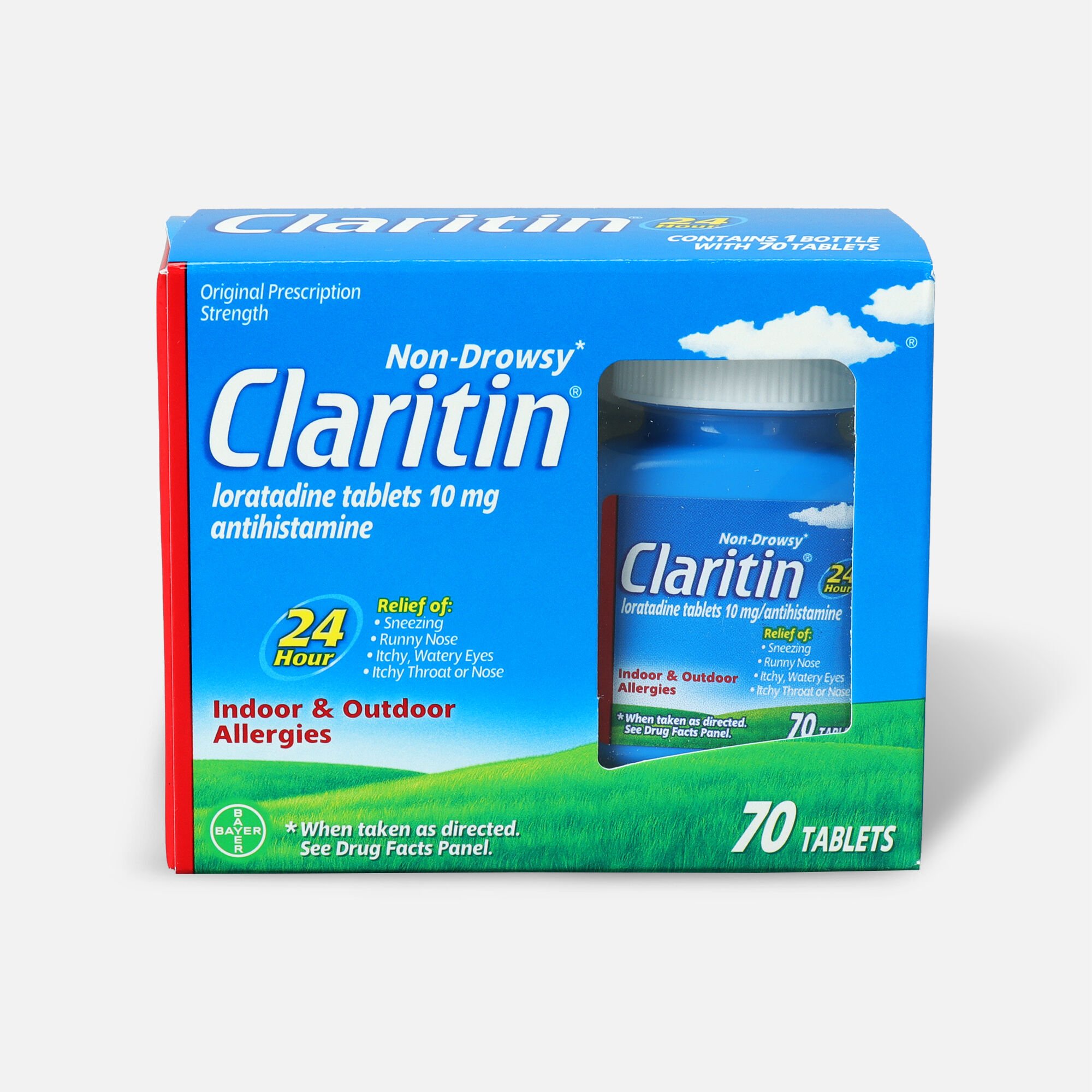 Claritin 24 Hour Non Drowsy Allergy Relief 10 Mg Tablets - 20 Ea